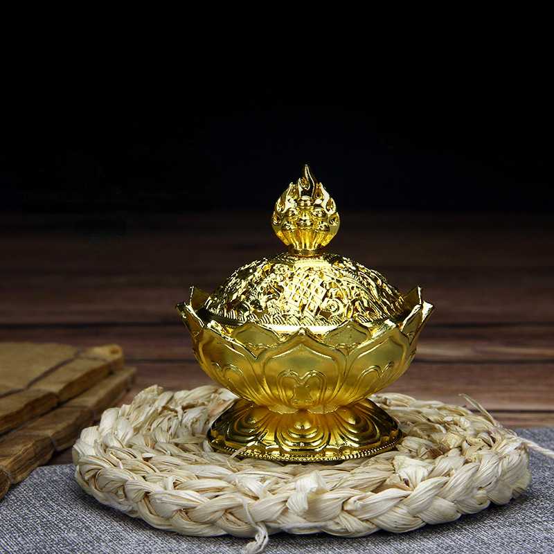 Antique Alloy Copper Tower Aromatherapy Burner, Sandalwood Burner, Lotus Incense Burner