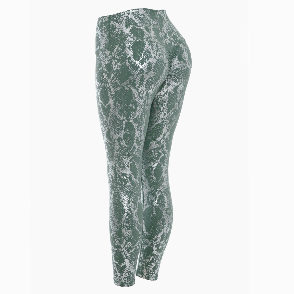 Tight Elastic Hot Stamping Yoga Pants with Patterned Peach Buttocks Fitness Pants, High Waisted Slimming Sports Pants