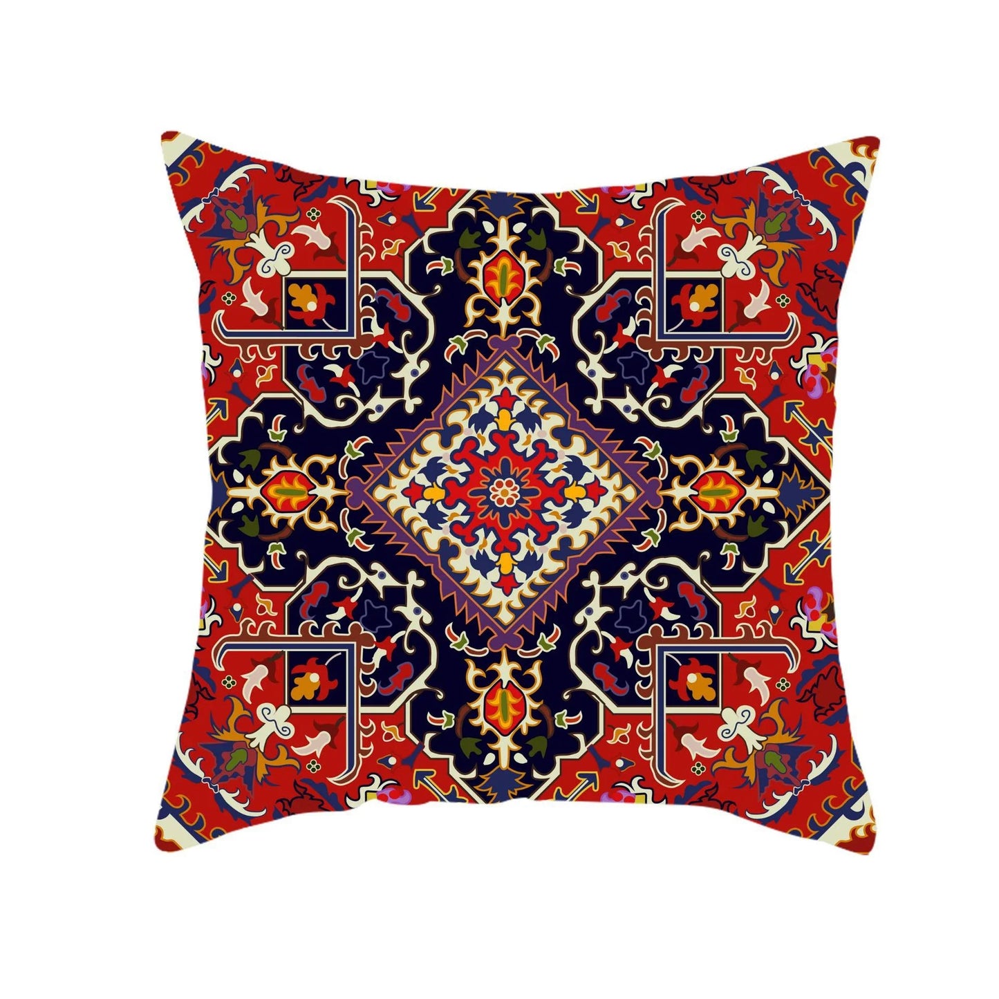 Retro Bohemi Dutch Velvet Square Pillow Cover Cushion Car Sofa Bed Sleeping Throw Pillow Customization