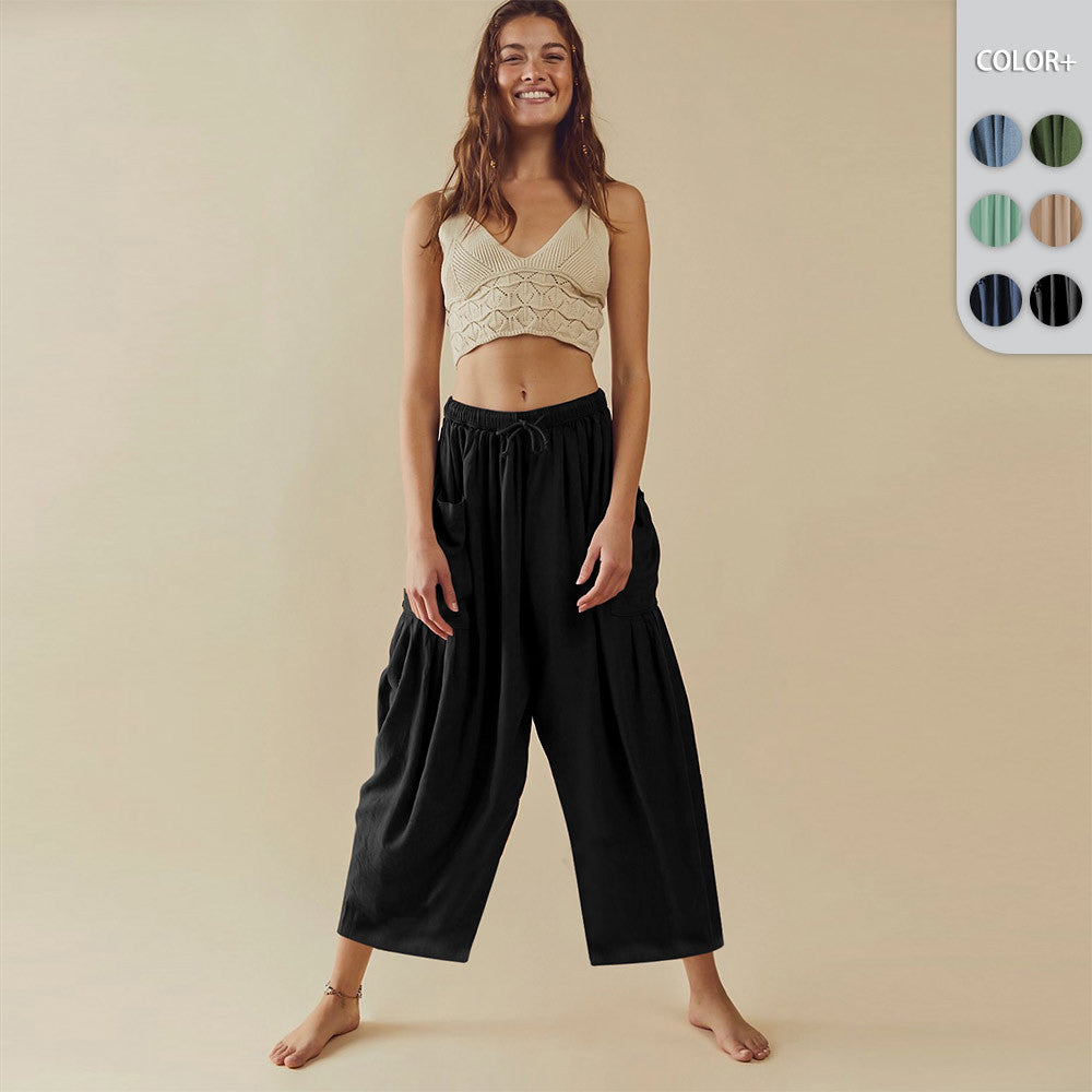Cheap Women's Loose Fitting Wide Leg Casual Sports Yoga Pants