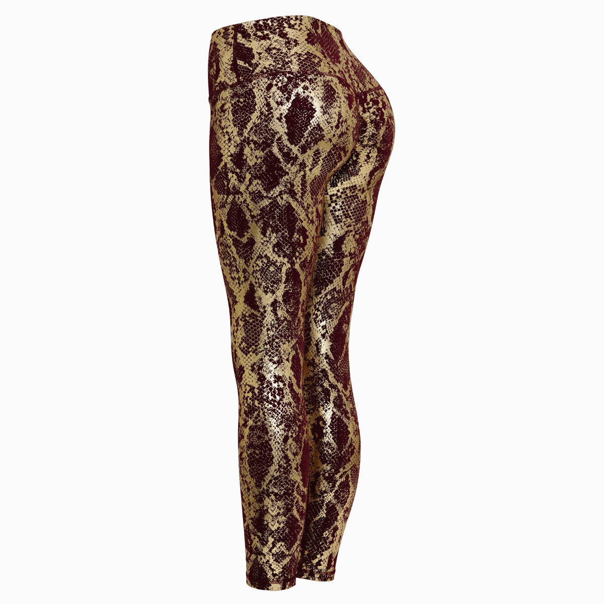 Tight Elastic Hot Stamping Yoga Pants with Patterned Peach Buttocks Fitness Pants, High Waisted Slimming Sports Pants