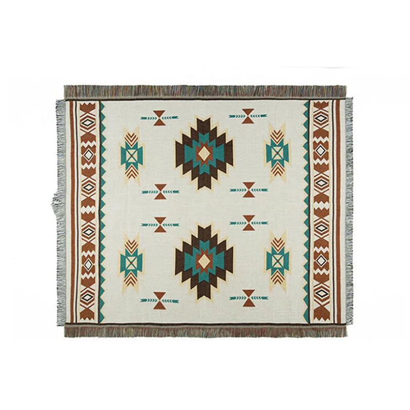 Tribal Blankets Indian Outdoor Rugs Camping Picnic Blanket Boho Decorative Bed Blankets Plaid Sofa Mats Travel Rug Tassels