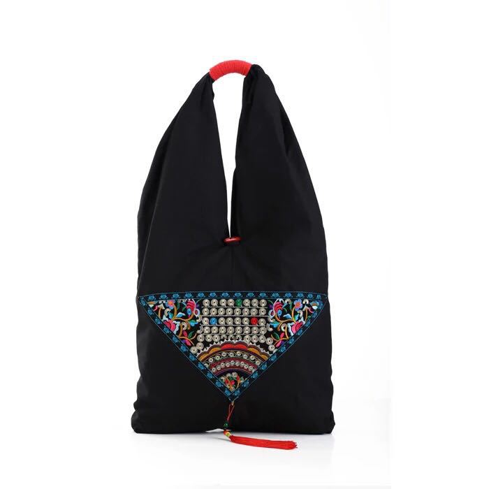 Tibet national style embroidery bag one-shoulder cloth bag
