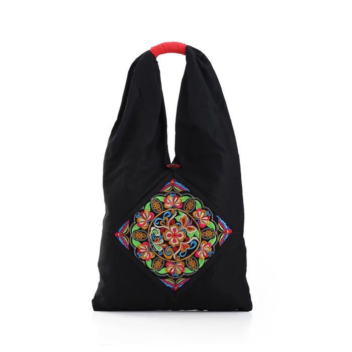 Tibet national style embroidery bag one-shoulder cloth bag