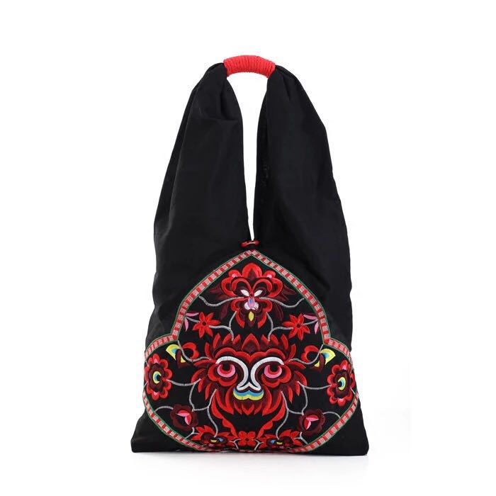 Tibet national style embroidery bag one-shoulder cloth bag