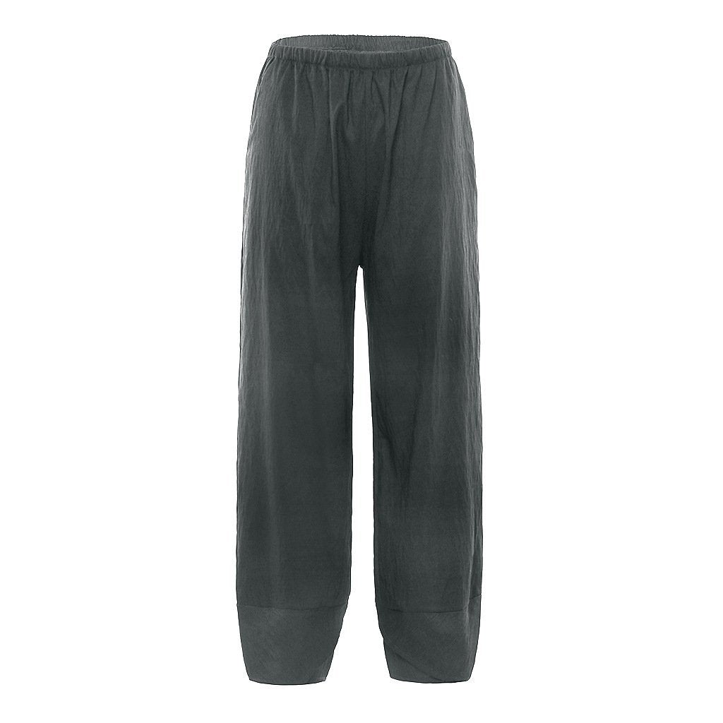 Plus Size Loose Women Yoga Trousers with Thin Strips and Wide Legs