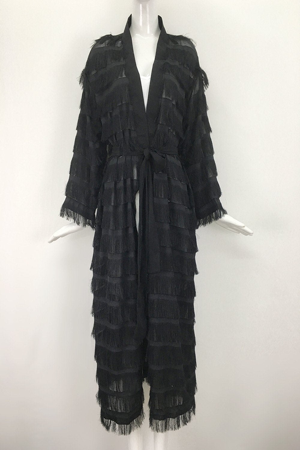 Large size cardigan autumn and winter coat dress