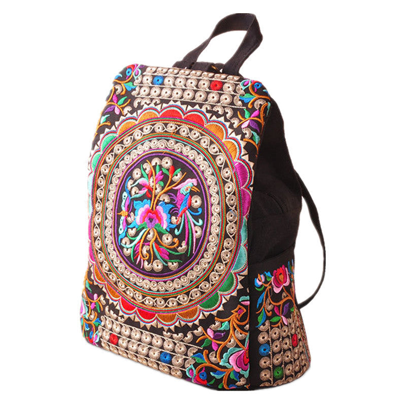 Tibet folk style backpack fashion embroidery backpack handbag