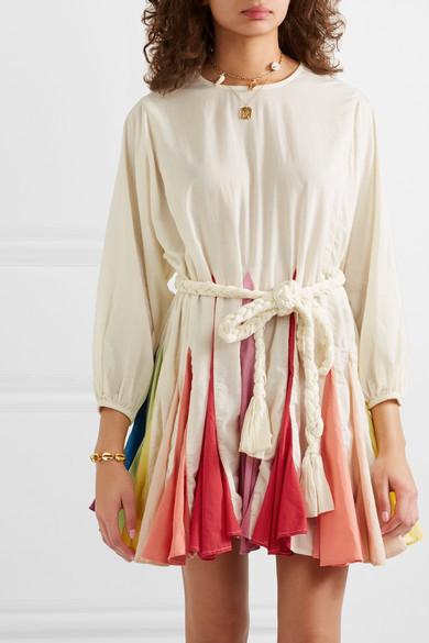 Color Stitching Ethnic Mini Dress