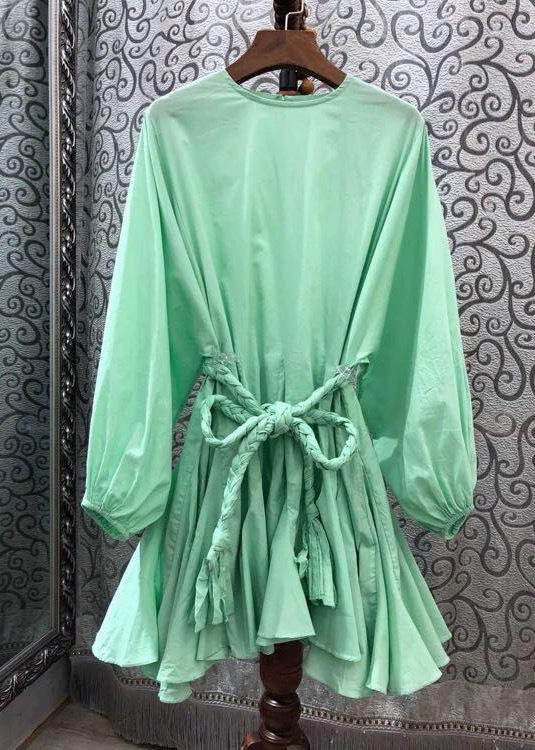 Color Stitching Ethnic Mini Dress