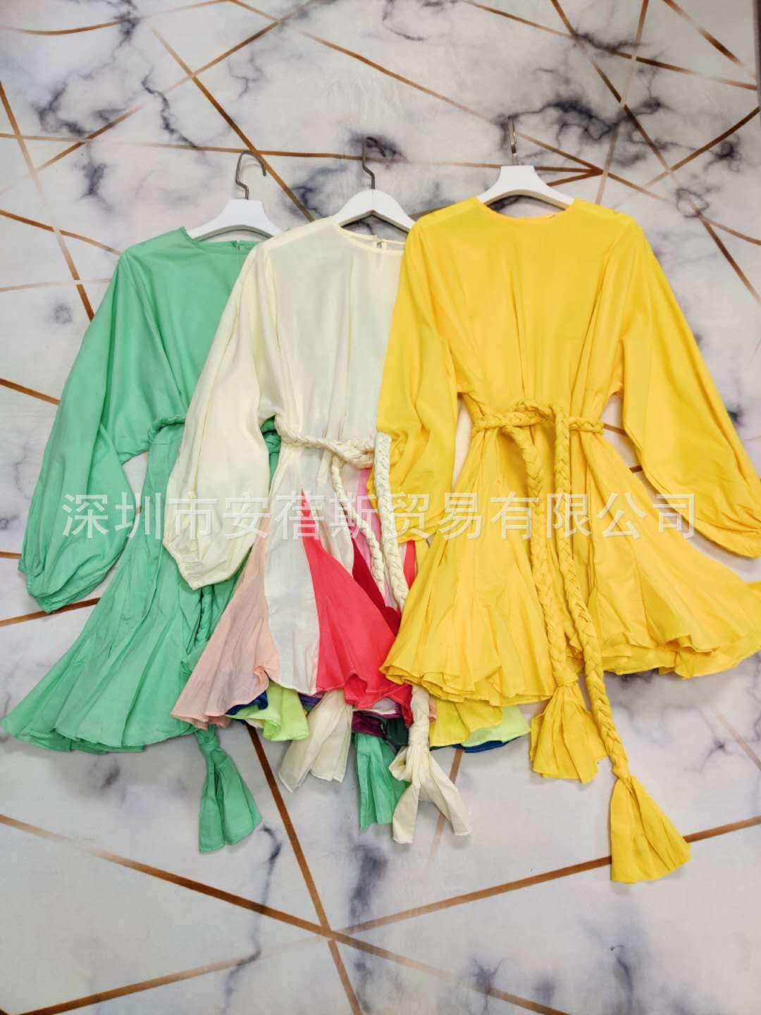 Color Stitching Ethnic Mini Dress