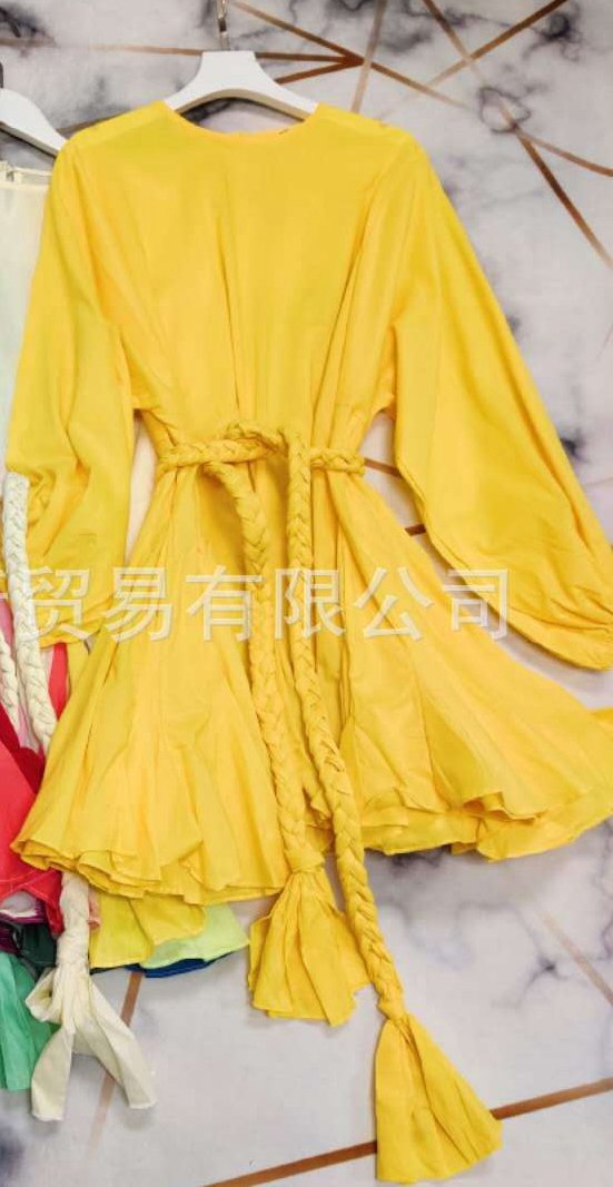Color Stitching Ethnic Mini Dress