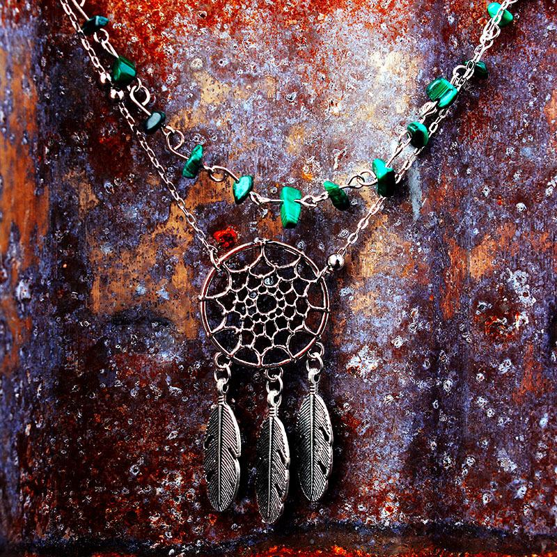 Footwear fashion irregular natural peacock turquoise openwork feather anklet - emogogo