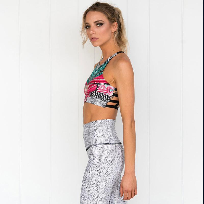 Printed Yoga Fitness Leggings Set