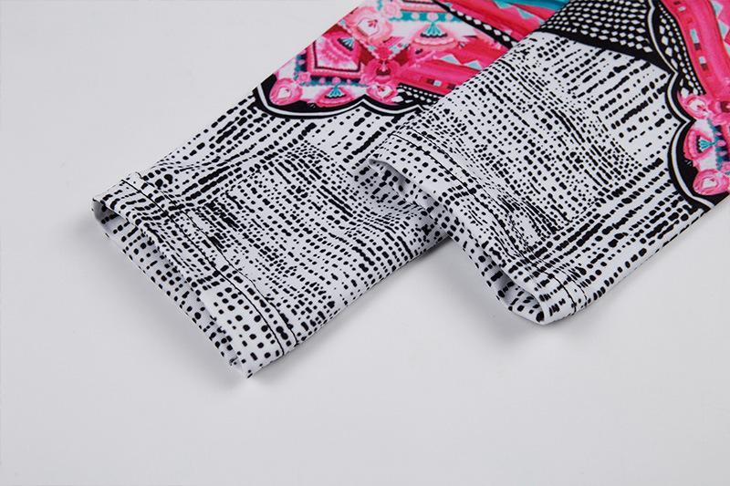 Printed Yoga Fitness Leggings Set