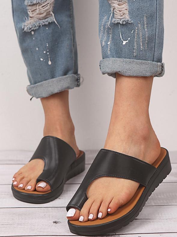 Women Leather Shoes Comfy Platform Flat Ladies