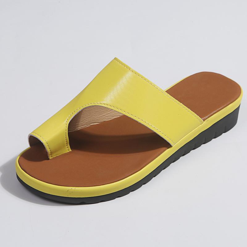 Women Leather Shoes Comfy Platform Flat Ladies