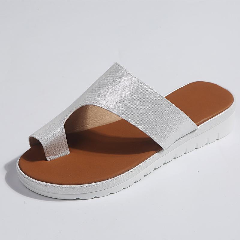 Women Leather Shoes Comfy Platform Flat Ladies