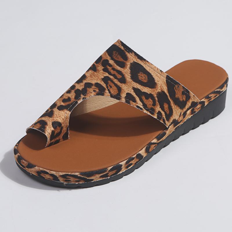 Women Leather Shoes Comfy Platform Flat Ladies