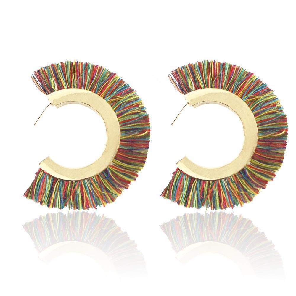 Statement Bohemia Fashion Big Earrings for Women Jewelry tassel earrings Party