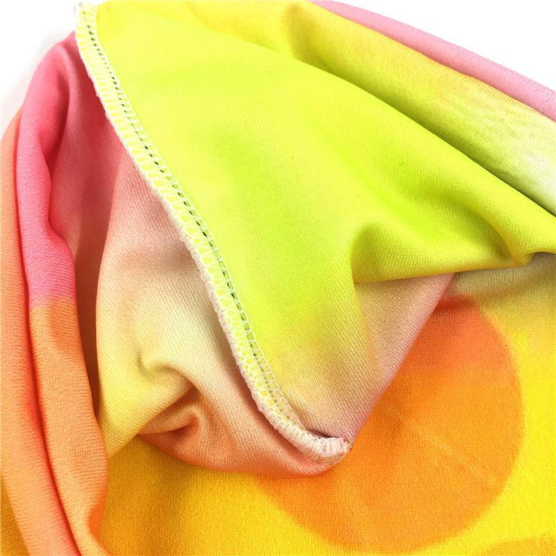 Boho Style Elastic Sports Dandelion Tie Dye Hair Band