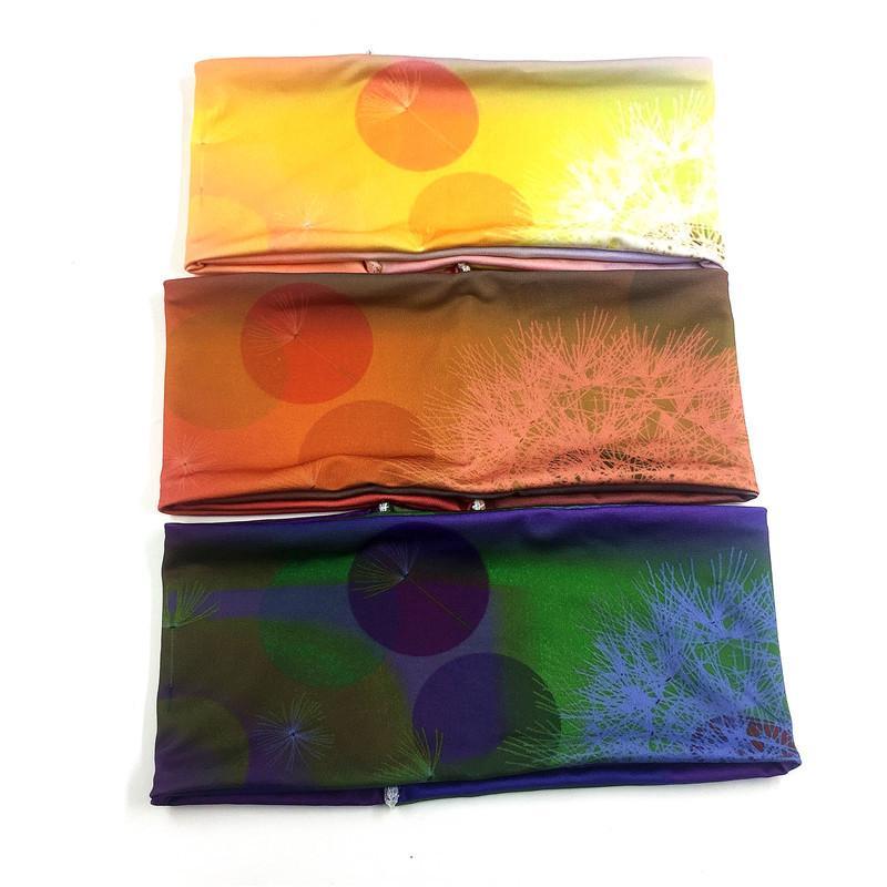 Boho Style Elastic Sports Dandelion Tie Dye Hair Band