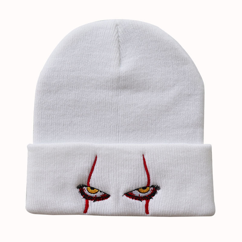 Pennywise scary eyes hat warm cover hip hop Hat Wool Hat