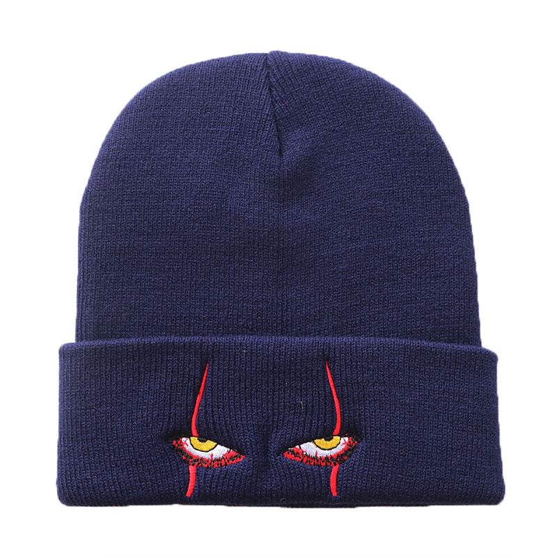 Pennywise scary eyes hat warm cover hip hop Hat Wool Hat