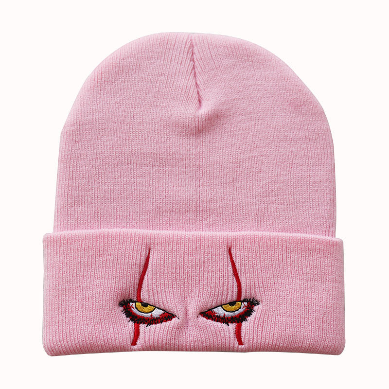 Pennywise scary eyes hat warm cover hip hop Hat Wool Hat