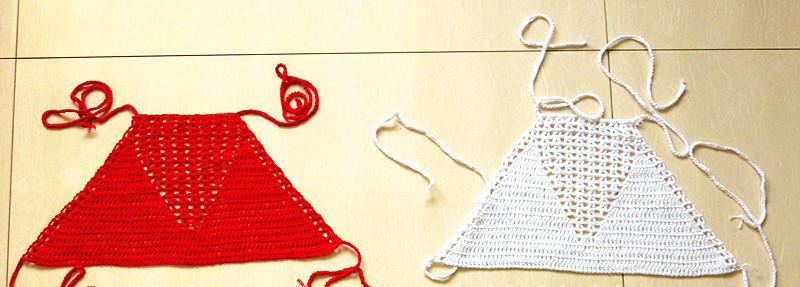 Sexy Knit Halter Swimwear Beach Bikini Tops - emogogo