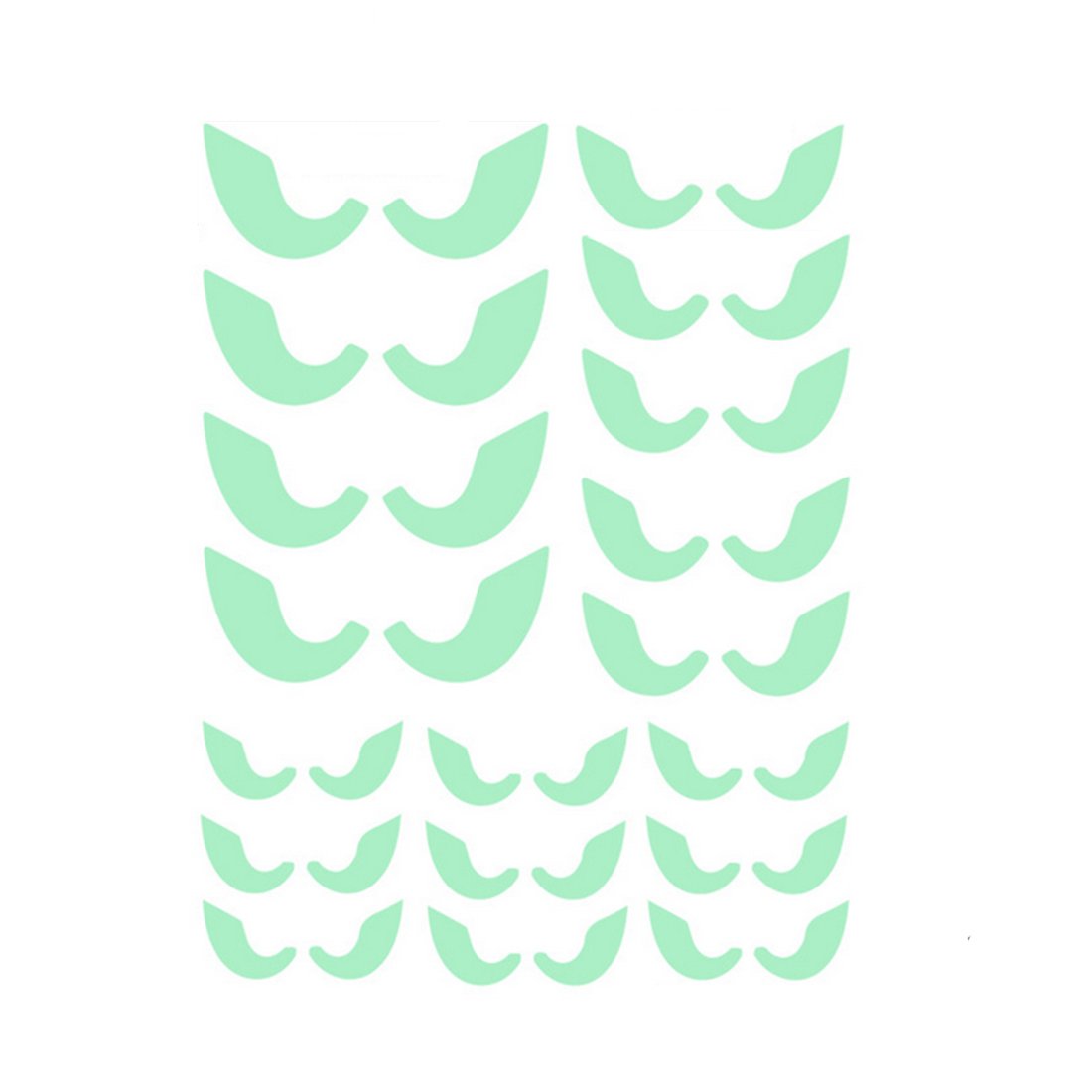 Halloween 18Pcs/set Glowing In The Dark Eyes Wall Glass Sticker