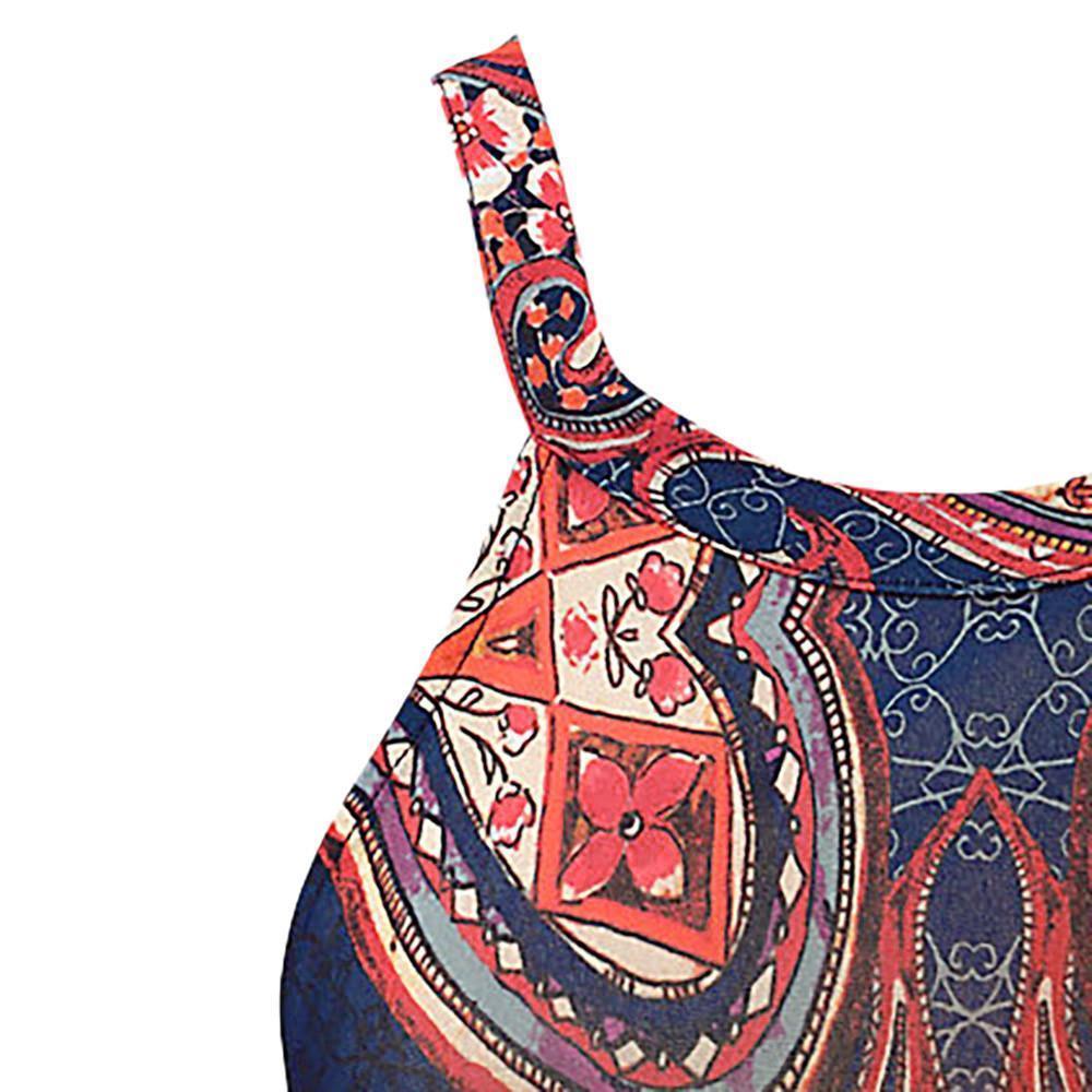 Sexy Celeb Sleeveless Floral Print Boho Beach Party Summer Ladies Halter Neck Short Mini Dress