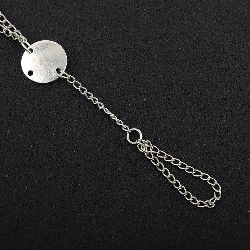 Vintage exaggerated ethnic style hollow drip carved metal beach anklets dripping footstool