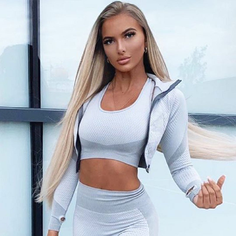 GYM Seamless Shark Seamless Sports Fitness Yoga Suit