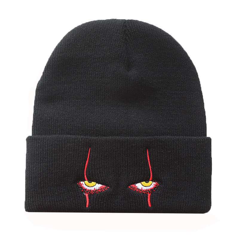 Pennywise scary eyes hat warm cover hip hop Hat Wool Hat
