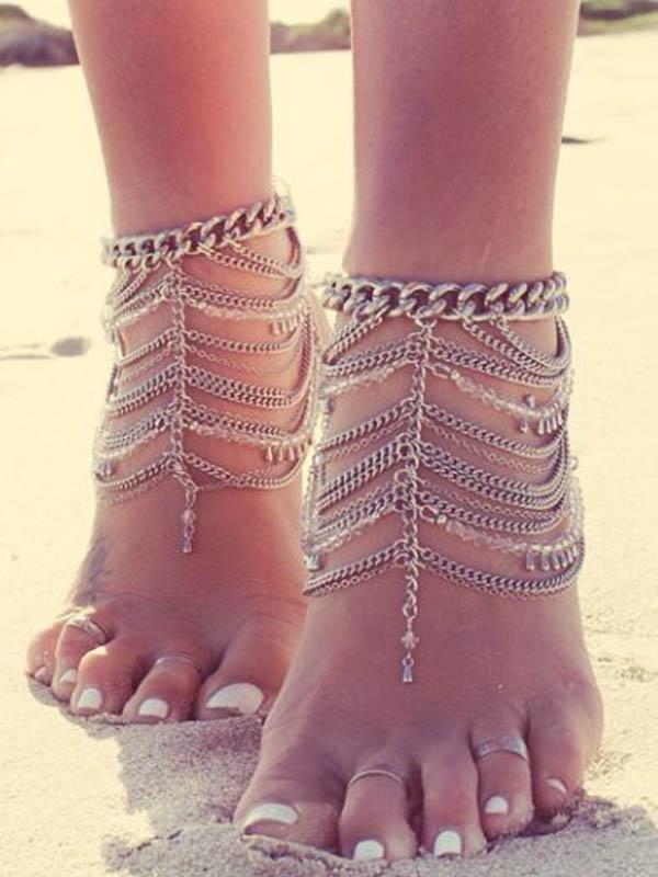 Fashion Bohemia Tassels Footchain Accessories Anklet