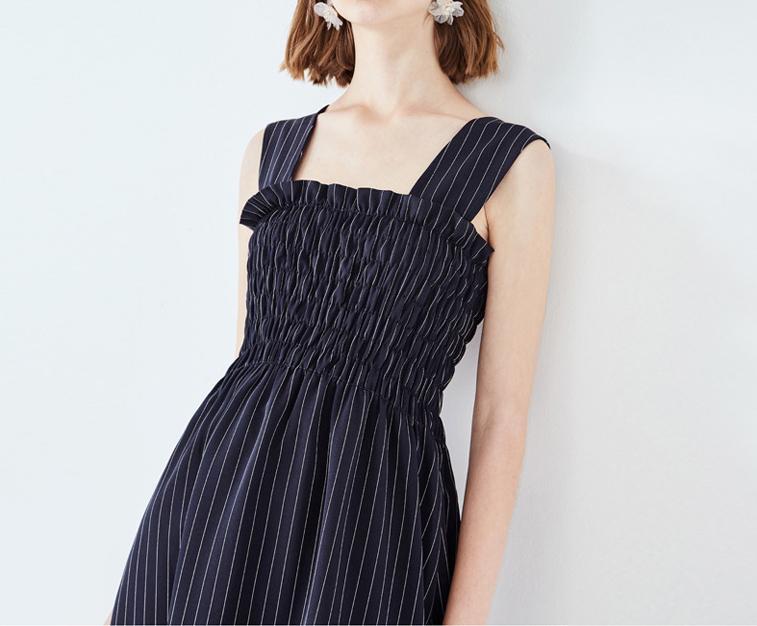 VINTAGE STRIPES MIDI DRESS