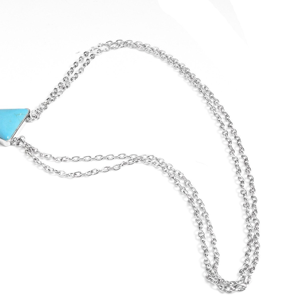 Wild Personality Geometric Turquoise Multi-Layer Leg Chain