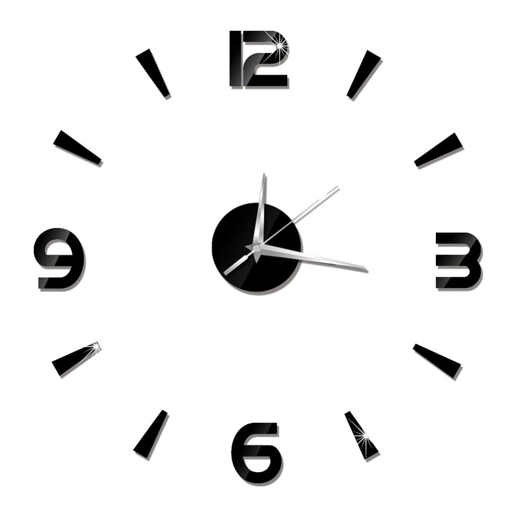 3D Wall Clock Mirror Wall Stickers Creative DIY Wall Clocks Removable Art Decal Sticker Home Decor Living Room Quartz Needle Hot