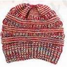 Men and women can fall and winter knitted mixed color warm headgear cap