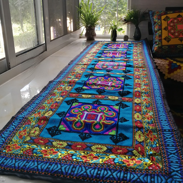 National Style Cross Stitch Embroidery Sofa Cover