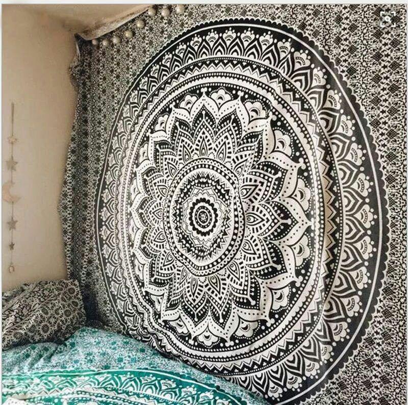 Classical Summer Bohemia Rectangle Shawl Digital Printed Beach Mat - hiblings