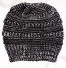 Men and women can fall and winter knitted mixed color warm headgear cap