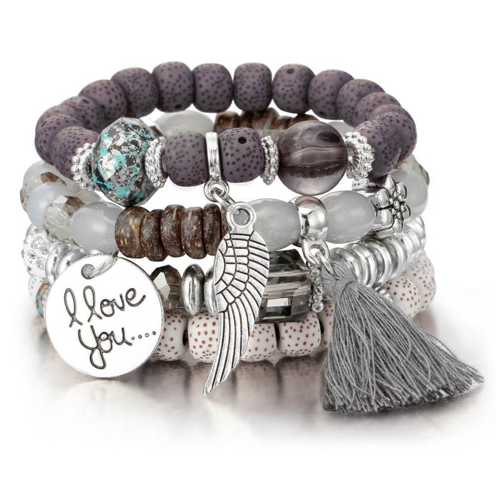 Bead Bangles Set