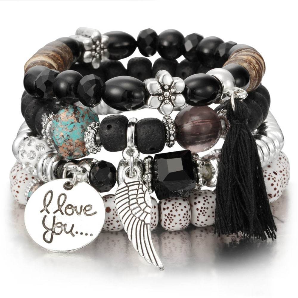 Bead Bangles Set