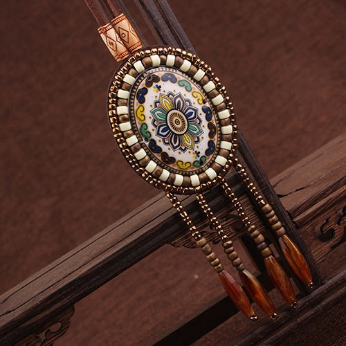 6 Designs Fashion handmade braided vintage Bohemia necklace women Nepal jewelry,New ethnic necklace leather necklace