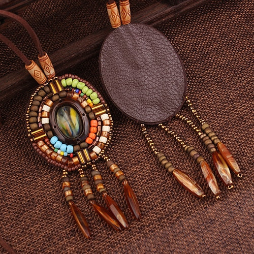 6 Designs Fashion handmade braided vintage Bohemia necklace women Nepal jewelry,New ethnic necklace leather necklace