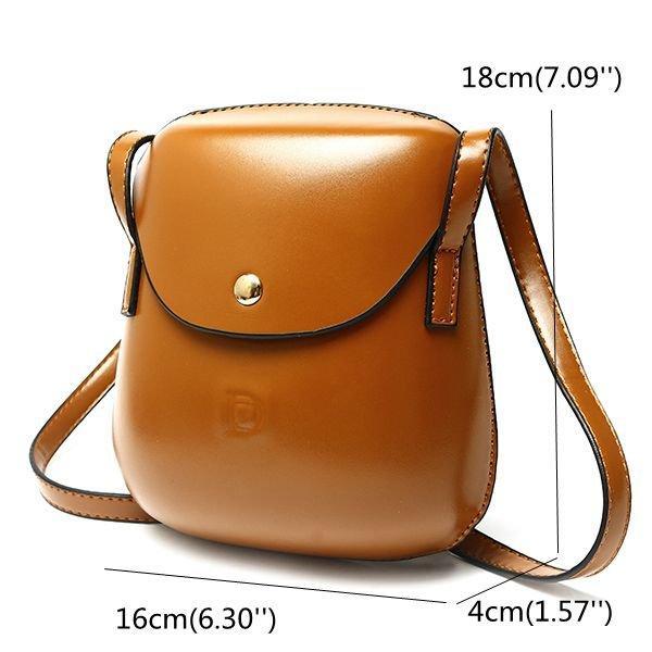 Women PU Leather Mini Crossbody bag Bucket Bag Phone Bag