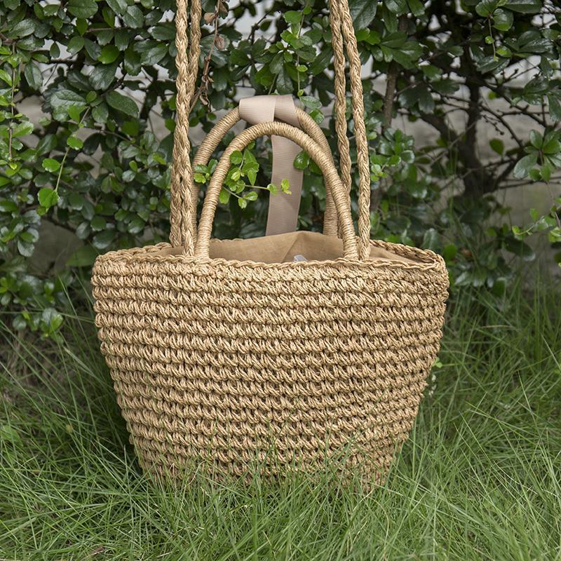 Women Casual Straw Vintage Handbag