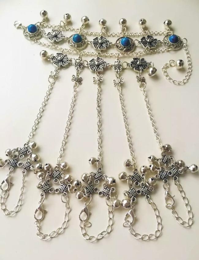 Bohemia retro ring bell bracelet
